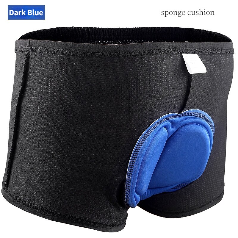 Cycling Underwear Upgrade 5D Padded Cycling Shorts Shockproof MTB Bicycle Shorts Road Bike Shorts: sponge blue / M