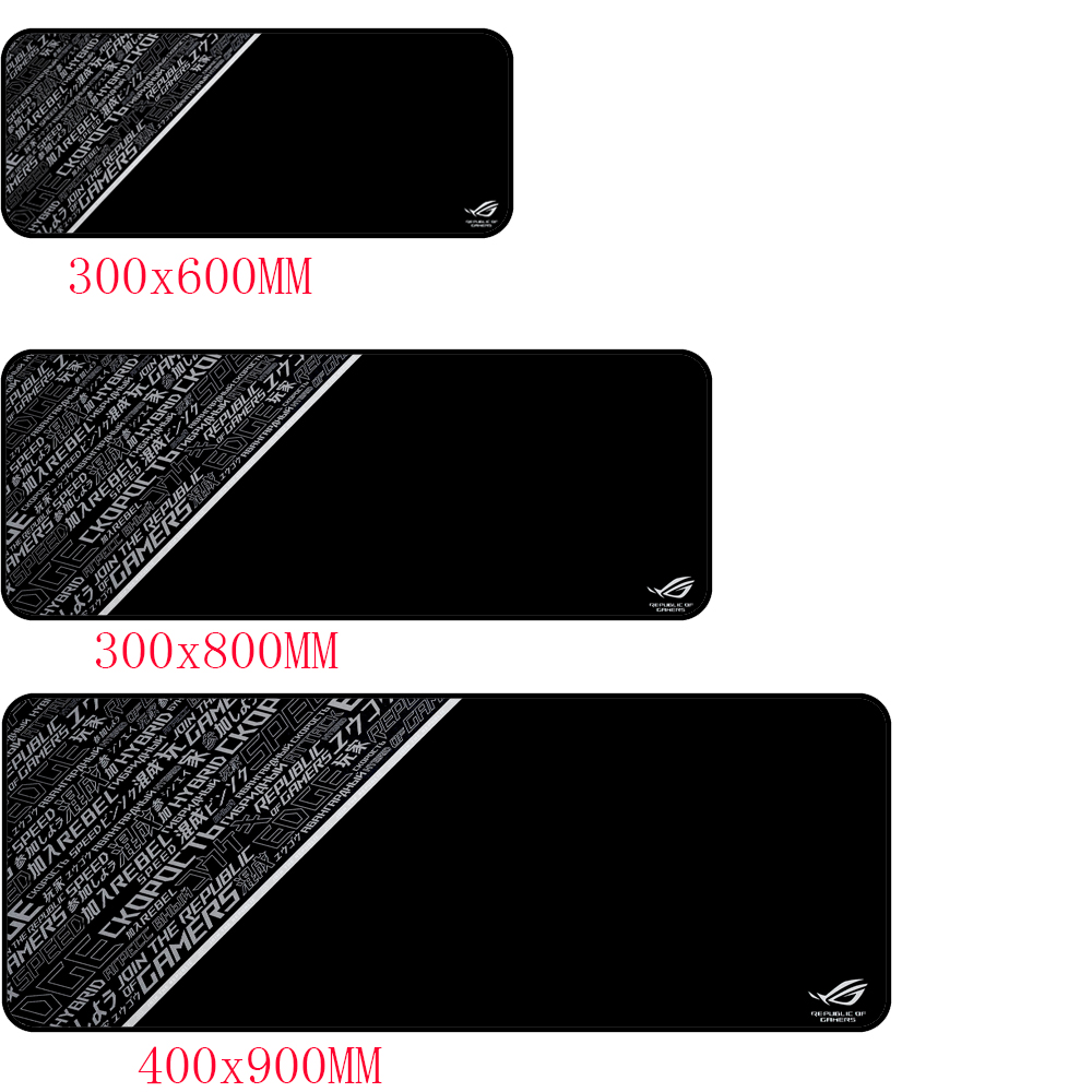 XXL ROG Game MousePad Black A/S/U/S Mouse Pads Large Lock Edge 400x900 Gamer Player Computer Keyboard table mat: XS / BROWN