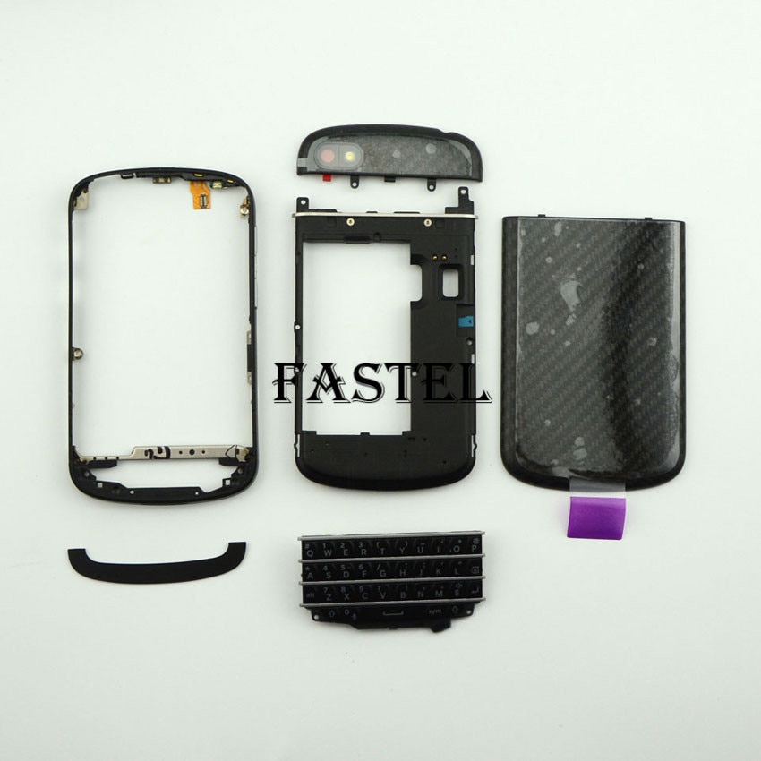 Voor blackberry  q10 originele volledige complete mobiele telefoonbehuizing + frame cover case + russisch frans engels toetsenbord met flex