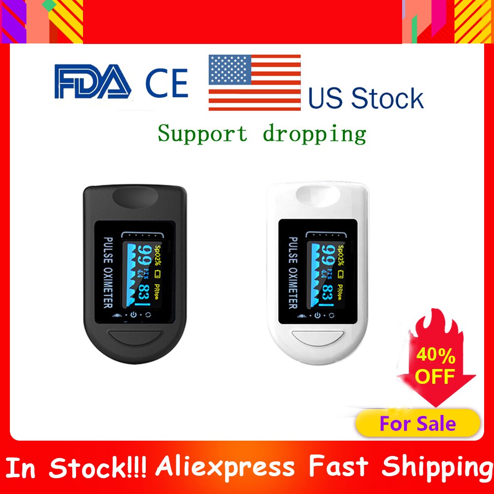 Blood Oxygen Finger Pulse Digital Fingertip Oximeter Oxygen Saturation Meter Finger Monitor Portable Oximetro