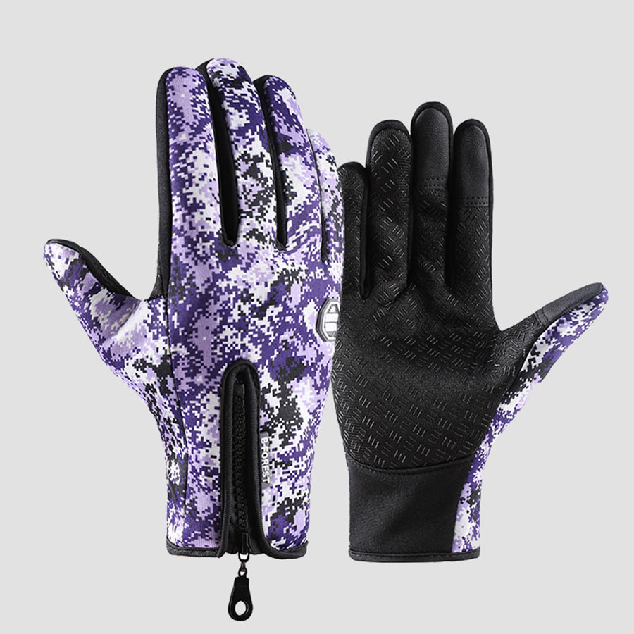 1 Piece of Sports Gloves, Outdoor Cycling, Skiing and Mountaineering Gloves, Autumn and Winter Touch Screen Non-Slip Gloves, Waterproof, Windproof and Warm Gloves
