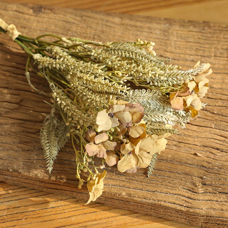 Artificial Bouquet,Represents The Freedom Of Small Wild Flowers Simulation Flower Home Decoration Wedding Holding,Wildflower 017: brown artificial