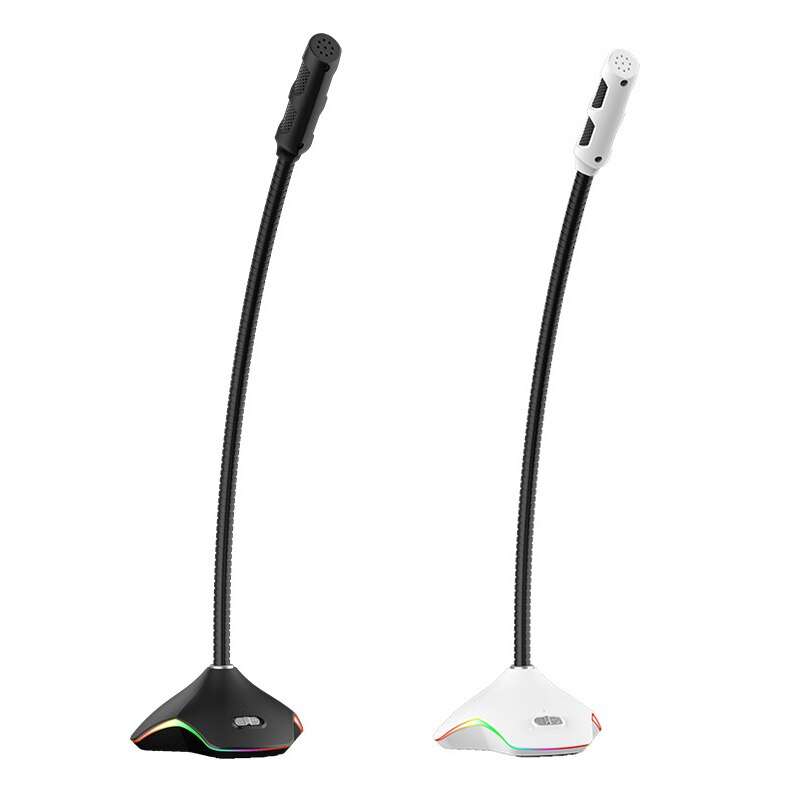 Universal 3.5mm/USB Interface Omnidirectional Dynamic Tabletop Microphone For PC Computer Laptop Notebook Desktop Game Chatting