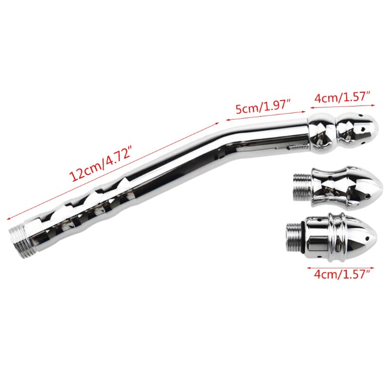 Lavage de lavement à coude droit, Long Tube en alliage d'aluminium