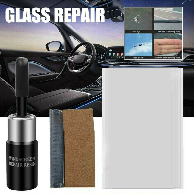 Repair Resin Window Glass Fluid Resin Curing Strip Repair Crack Chip Tools