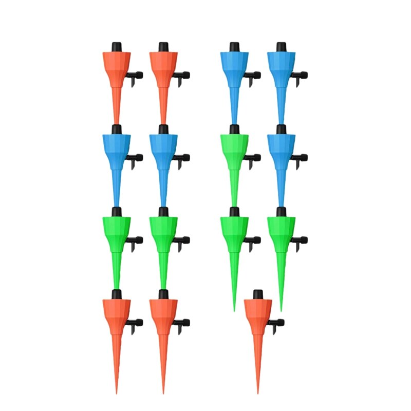 12 Packs Self Watering Spikes, Installation Watering Devices System with Slow Release Control for Garden, Home, Indoor, Outdoor