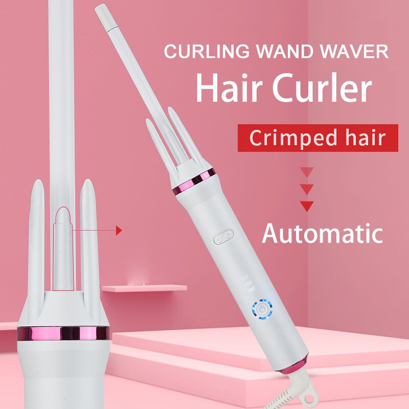 Rizador de pelo automático de 9mm, varita rizadora de cerámica Nano, rizos de pelo profesionales automáticos, Control de temperatura, Herramienta de Peinado mágicos