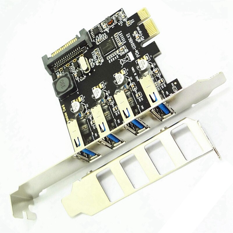 Computer USB3.0 Expansion Card Four-Port PCI-E to USB3.0 Rear 4-Port Expansion Card NEC Chip