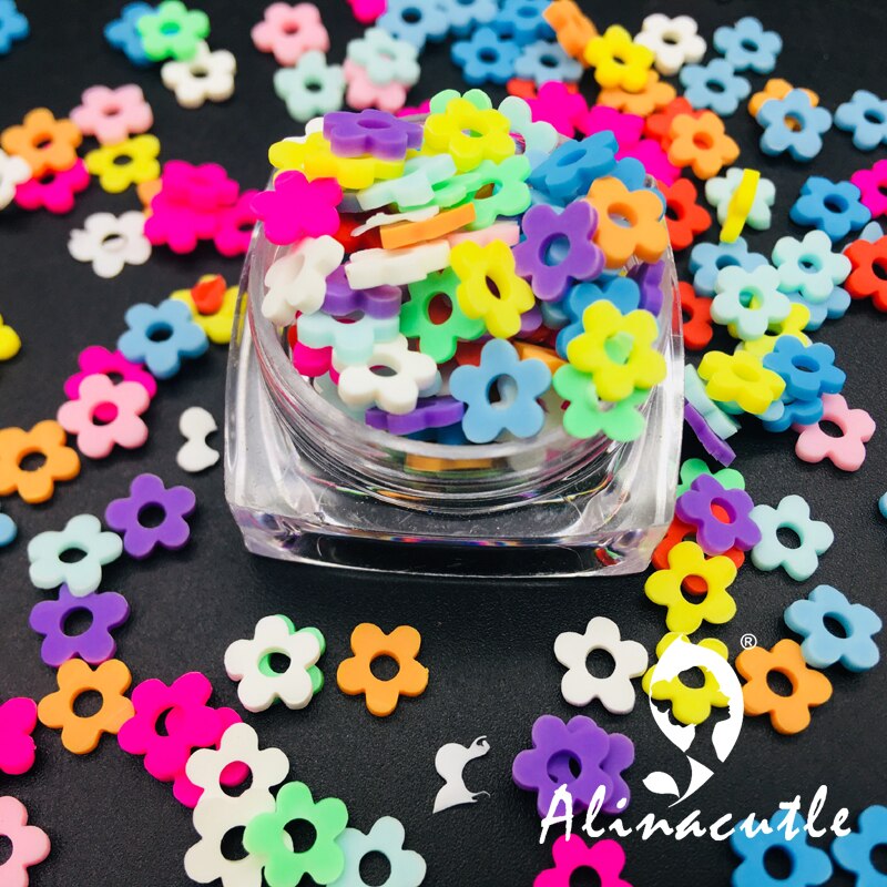 20G 5 Mm Plakjes Pailletten Levert Nagels Art Polymer Clear Clay Accessoires Diy Pailletten Plakboek Shakes: Flower