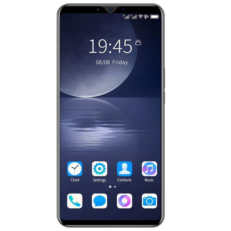 P48 Pro Smart Phone 5.5 Inch MTK6572 Dual Core 512Mb Ram + 4Gb Rom Dual-kaart Dual Standby android 4.0 Telefoon Eu Plug: black