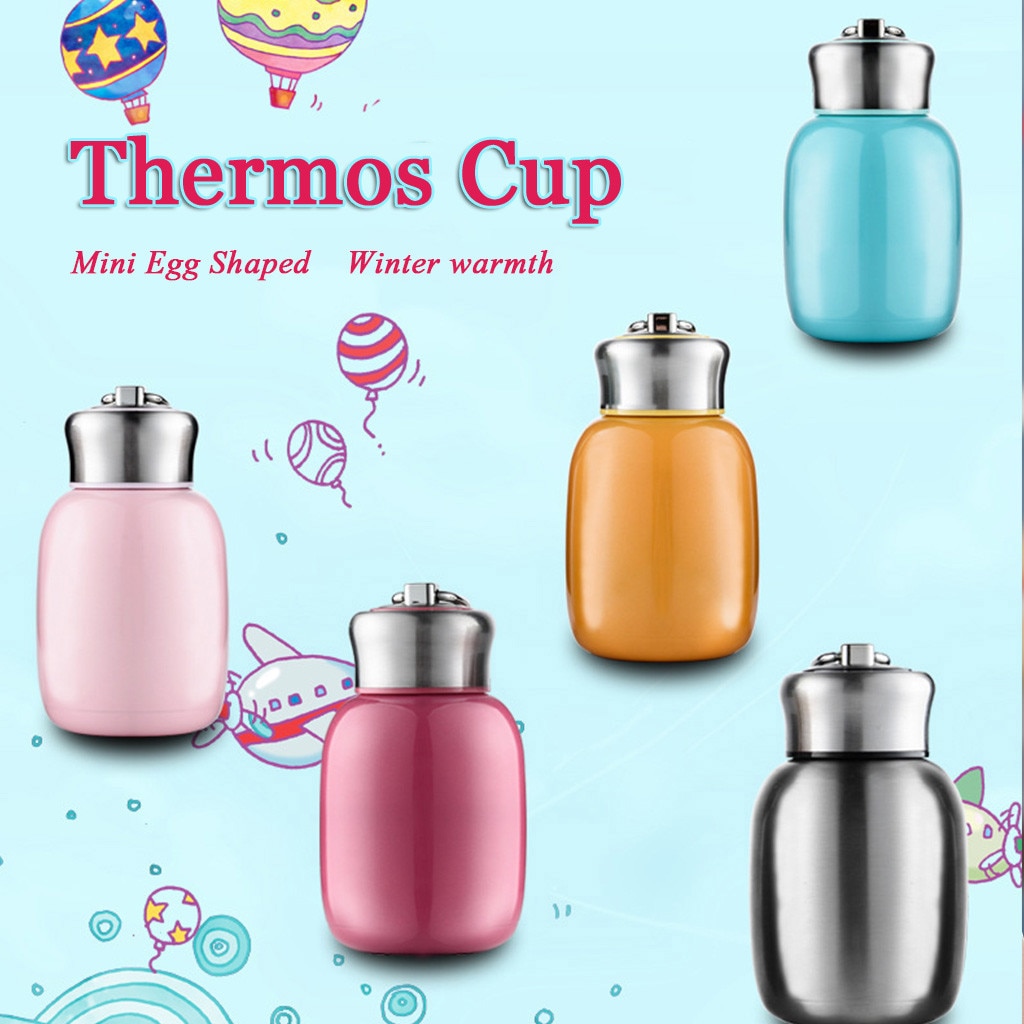 38 # Mini Rvs Thermosflessen Thermos Cup Koffie Thee Melk Water Reizen Flessen 200 Ml