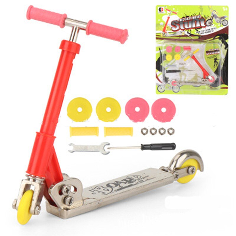 Mini moto de dedo de aleación de Metal, Scooter de dos ruedas, para niños U50F: 1