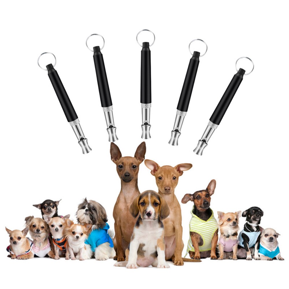 2 Dog Pet High Frequency Supersonic Whistle Stop Barking Bark Control Dogs Training Deterrent Whistle Puppy Adjustable Training