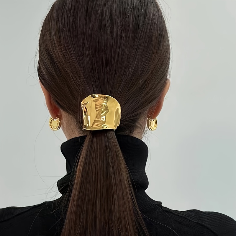 Horquilla de Lava cóncava-convexa Irregular de Metal coreano para mujer, coleta Retro de , tocado con horquillas