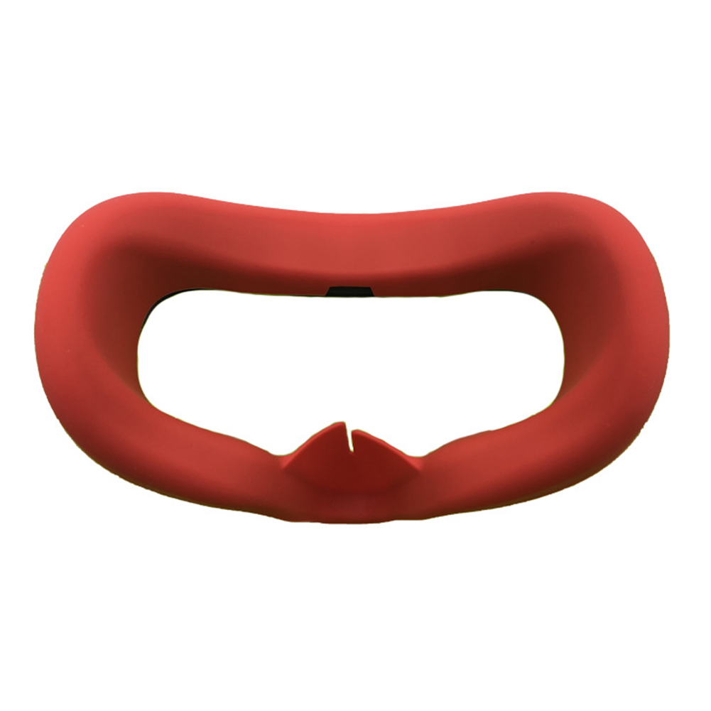 Couverture de masque d'oeil de Silicone pour Oculus Quest VR lunettes unisexe Anti-sueur Anti-fuite lumière bloquant le remplacement de protection de couverture d'oeil de visage: RED