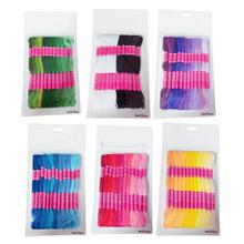 12Pcs Multicolor Similar DMC Thread Cross Stitch Cotton Sewing Skeins Embroidery Thread Floss Kit DIY Sewing Tools