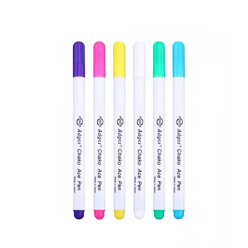 1-6pcs Quilting Sewing Tools Ink Disappearing Fabric Marker Pen DIY Cross Stitch Water Erasable Pen Dressmaking Tailor's Pen