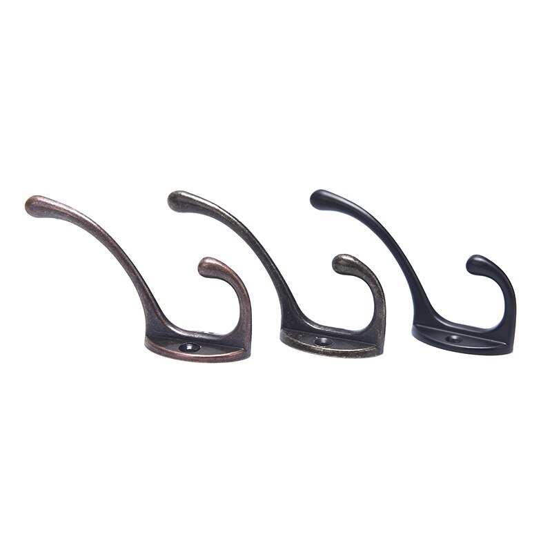 Vintage hangers haak zinklegering wandhaak bronzen stoffen jas tas hoedenhangers badkamer keuken antieke rekken met schroeven