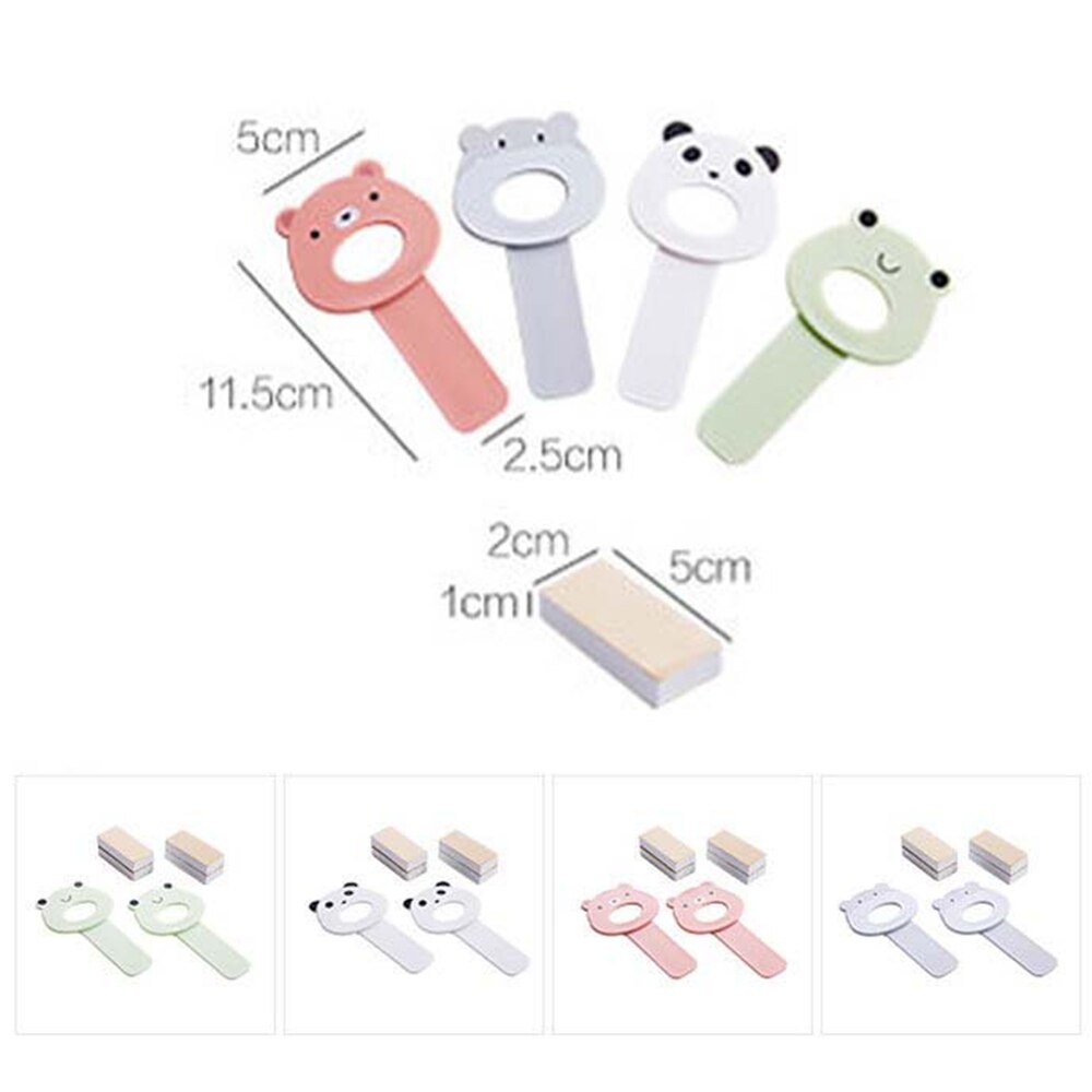 1PairCartoon Cover Lifter Toilet Seat Handle Holder Bathroom Lid Cover Toilet Bowl Seat Lift Handle Hand Uncovering Toilet Cover