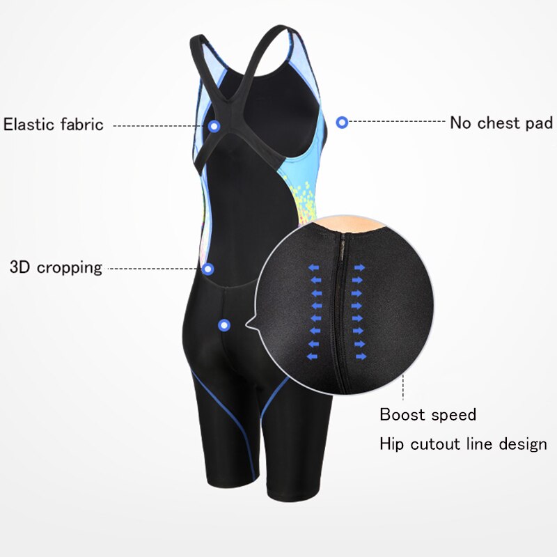 yingfa swimwear women sports adult swimwear anti-chlorine quick-drying competition training swimsuit