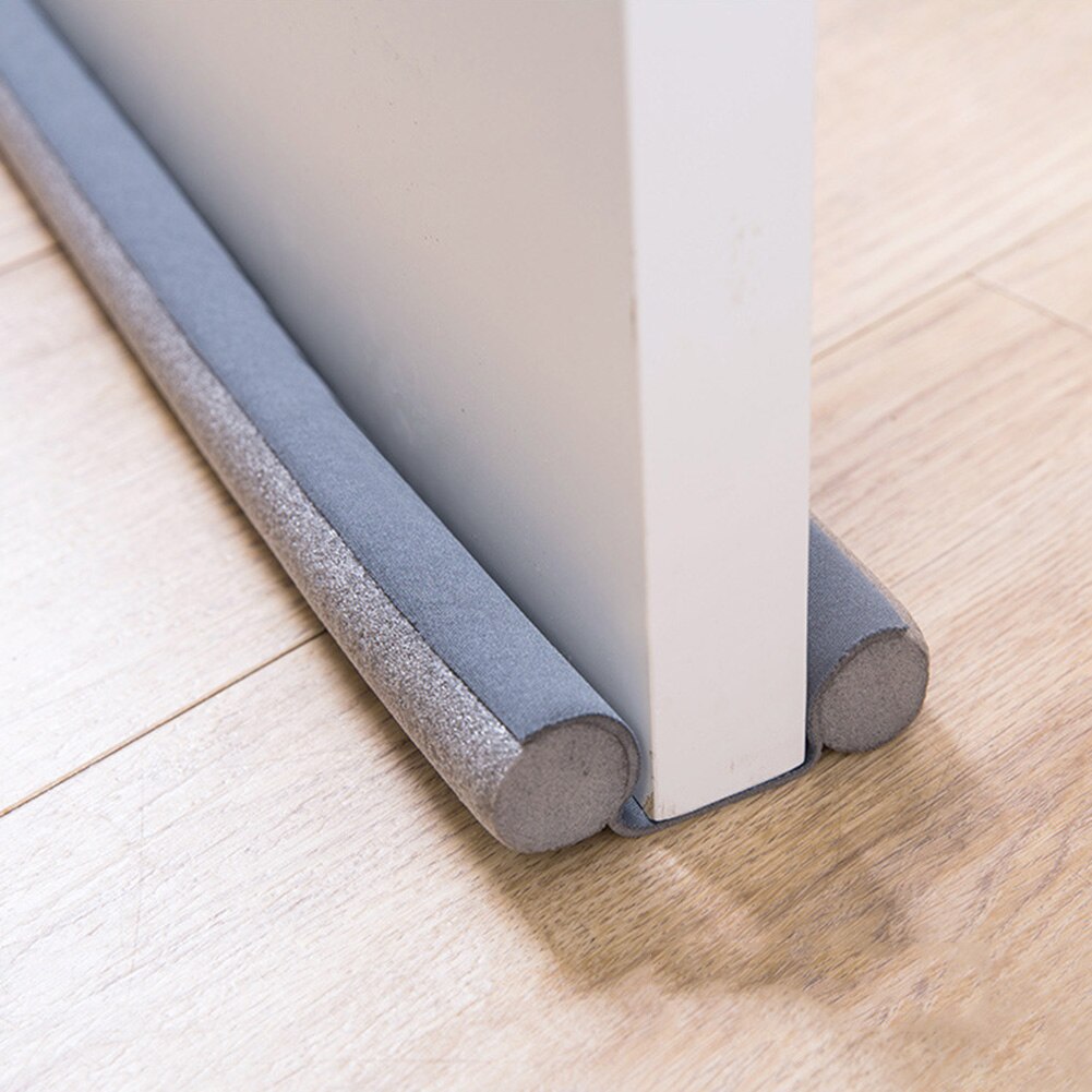 2PCS Sealing Strips Flexible Door Bottom Sealing Strips Twin Draft Dodger Guard Door Stopper Practical