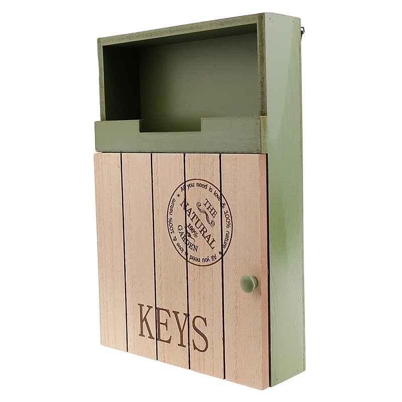 Colgador de llaves Vintage rústico para estantes caja de llaves decorativa para colgar en la pared, almacenamiento de madera maciza para el hogar antiguo, estante de almacenamiento de decoración, caja de almacenamiento de llaves