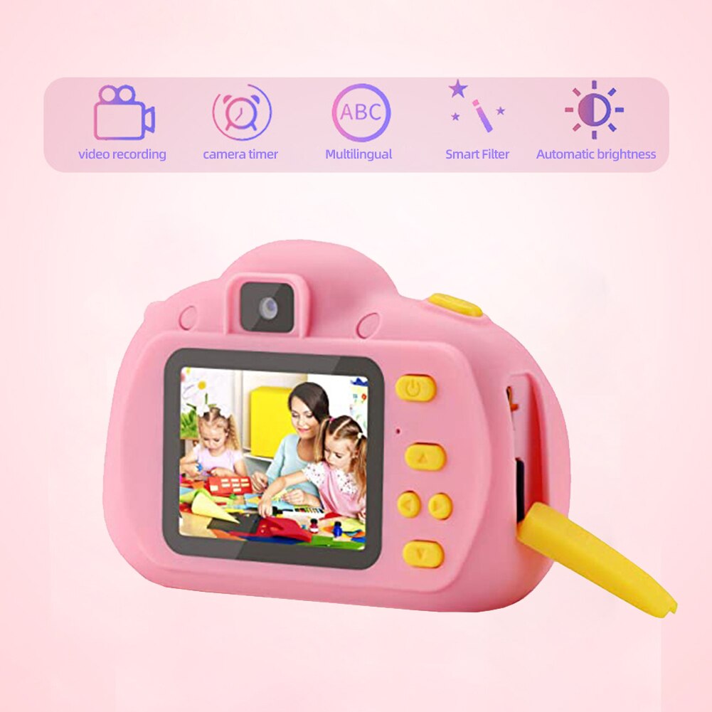 Kinderen Kids Camera Educatief Speelgoed Voor Baby Mini Digitale Camera 1080P Projectie Video Camera Met 2 Inch Display screen