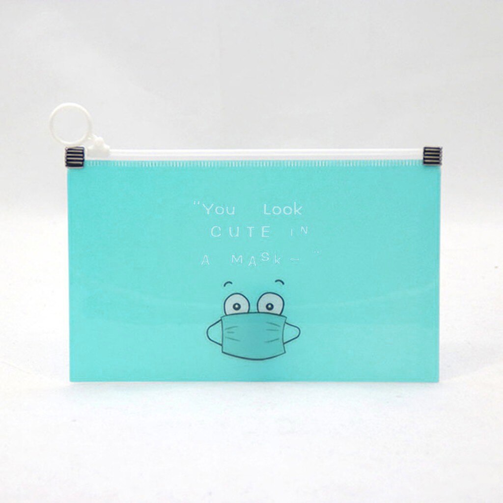funda mascarilla bolso Caja para guardar mascarillas, a prueba de agua, portátil, organizador de máscaras, cobertura con de polvo transparente, bolsas para limpieza, 1 unidad