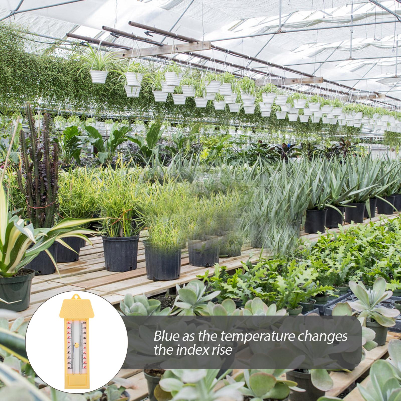 Hygrometer Thermometer Outdoor Max Min Plant Greenhouse Garden Humidity Celsius Fahrenheit ABS Plastic Highest Lowest