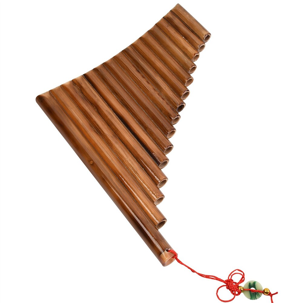 Pan Fluit Panpipes 15 Buizen G Sleutel Natuurlijke Bamboe Voor Beginners En Studenten 15-Tone Pan Fluit G Sleutel bamboe Houtblazers Instrument