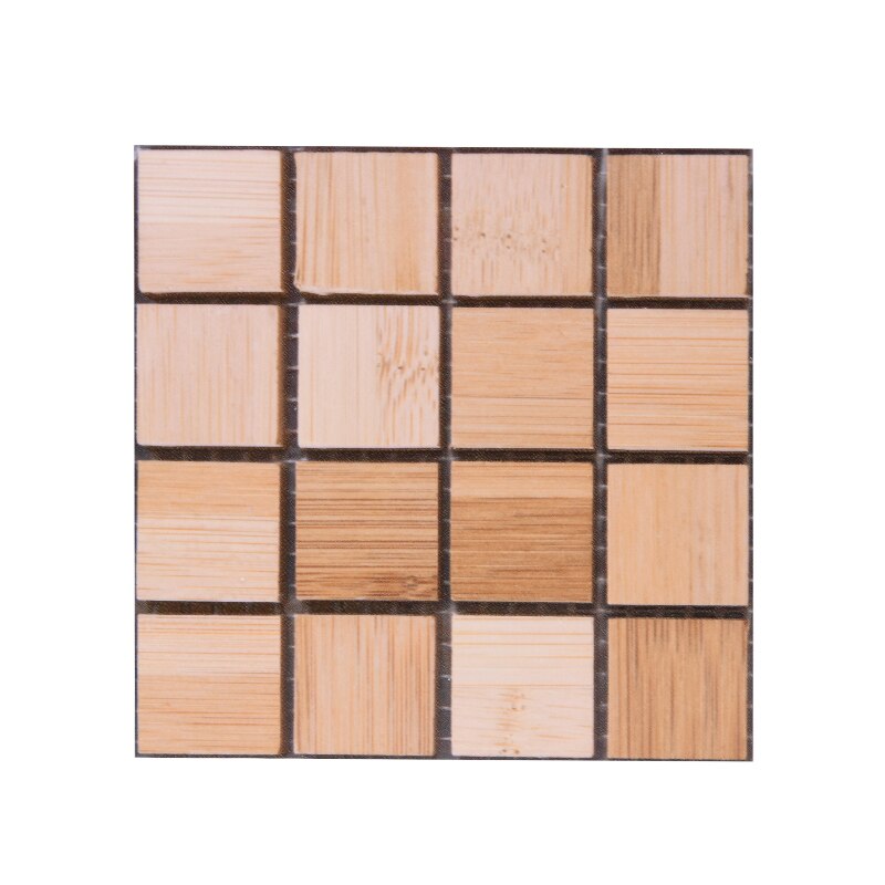 10Pcs 10*10cm 3D Self Adhesive Mosaic Tile Peel Sticker Kitchen Backsplash Bathroom Wall Tile Stickers Waterproof PVC Tiles: B08