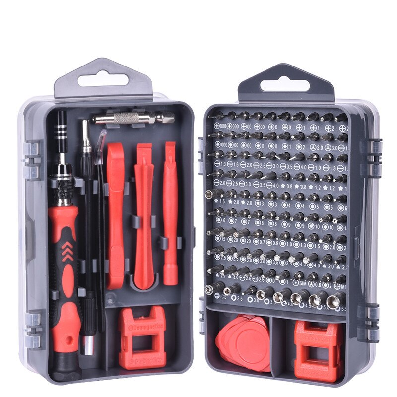 117 Stks/set Mobiele Telefoons Opening Screen Pry Reparatie Tool Kits Professionele Mobiele Telefoon Schroevendraaier Gereedschap Voor Iphone Samsung Xiaomi: red