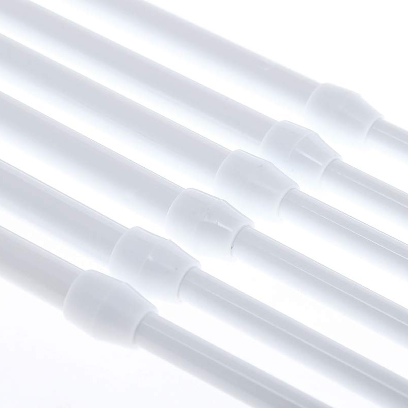 ABSS-8 Small Tension Rods 15.7 inch to 28 inch Spring Extendable Curtain Curtain Shower Curtain Telescopic Rod for Kitchen Cabin