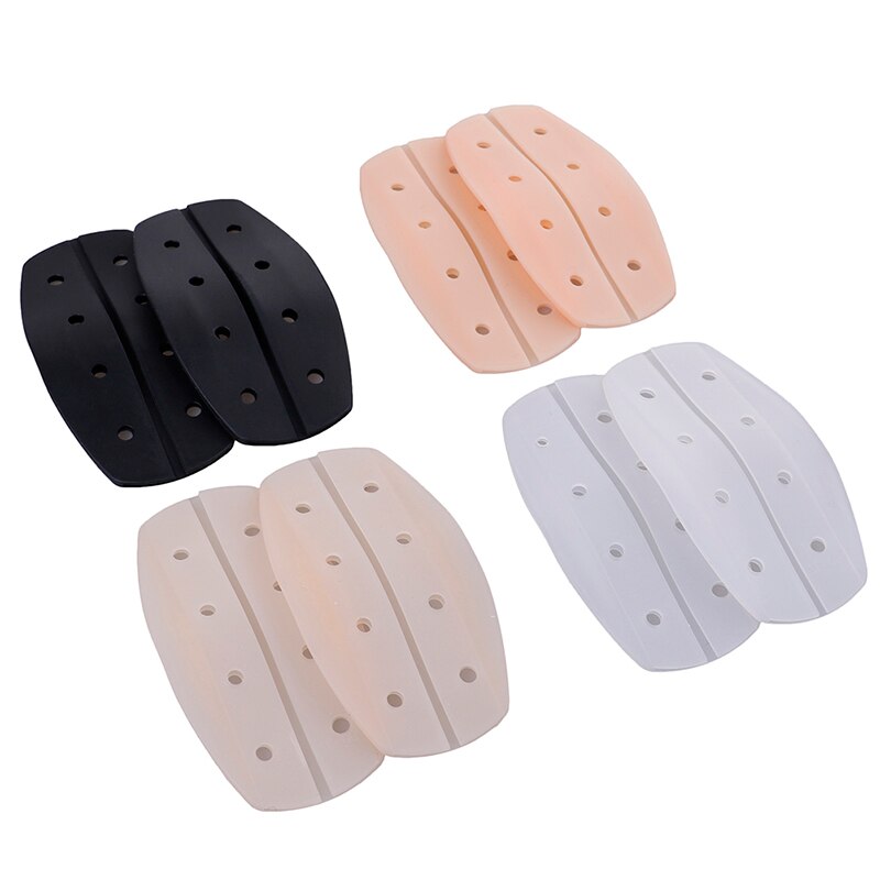 Hombreras de silicona suave antideslizantes, almohadilla Invisible para el hombro, correa para sujetador, cojines, soporte para ropa DIY, accesorios de costura de tela, 2 uds.
