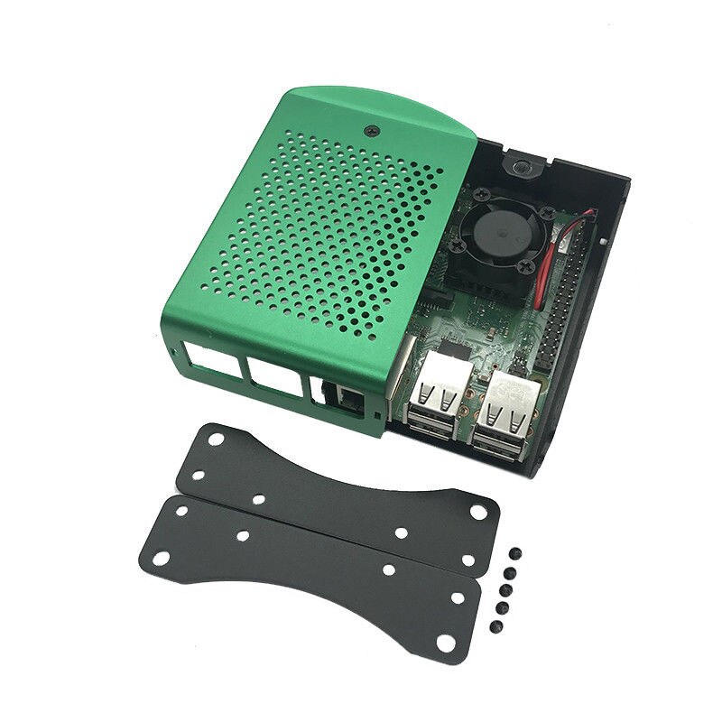 S Robot Raspberry Pi 3 Case Wit Groen Zwart Metalen Behuizing Voor Raspberry Pi 3 Model B Case RPI135