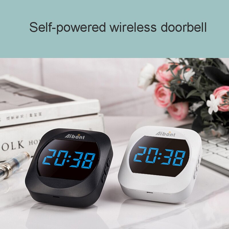 Sonnette de porte automatique sans fil, sans batterie, Kit étanche, portée 150M, 38 chansons