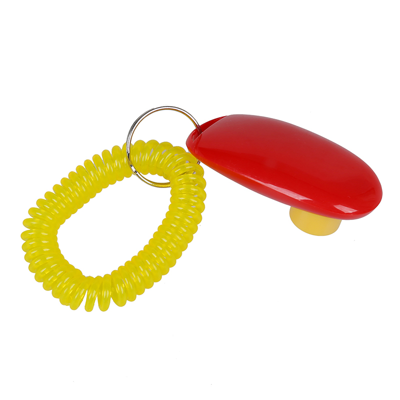 Training Clicker i click clickers with wrist band strap - RED & GREEN, for Clicker Training - 2 pack