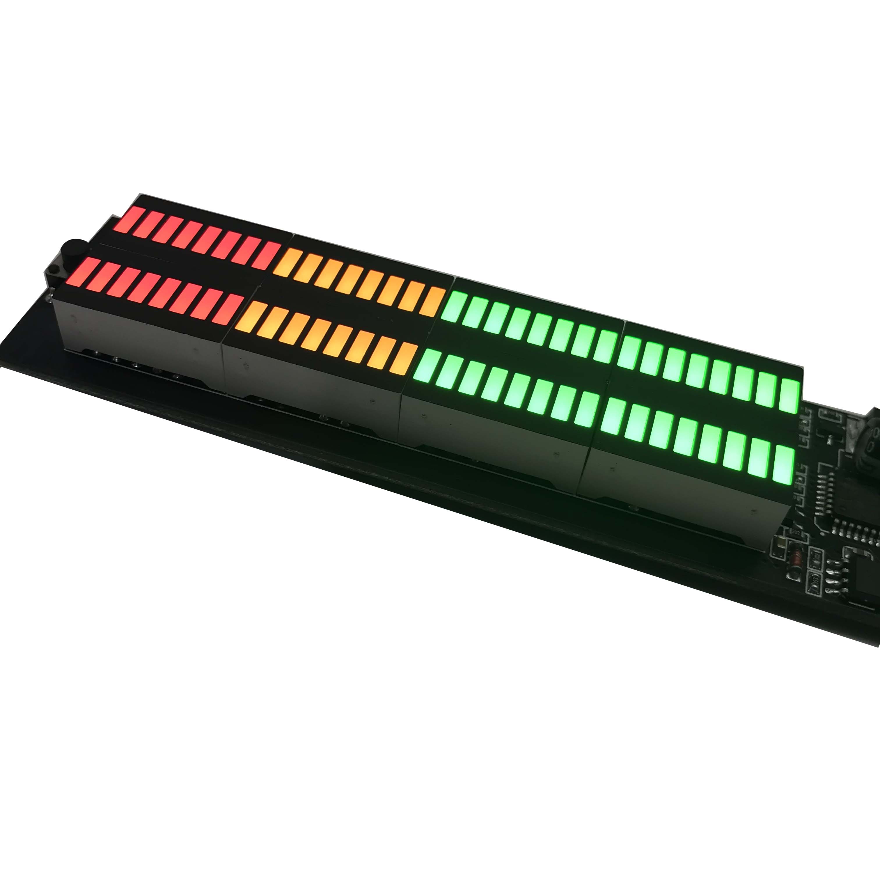 DYKB 12v 24v Audio Level Indicator Stereo Music Spectrum LED light Amplifier VU Meter Car MP3 player Light Atmosphere Lamp: Single mode G-Y-R