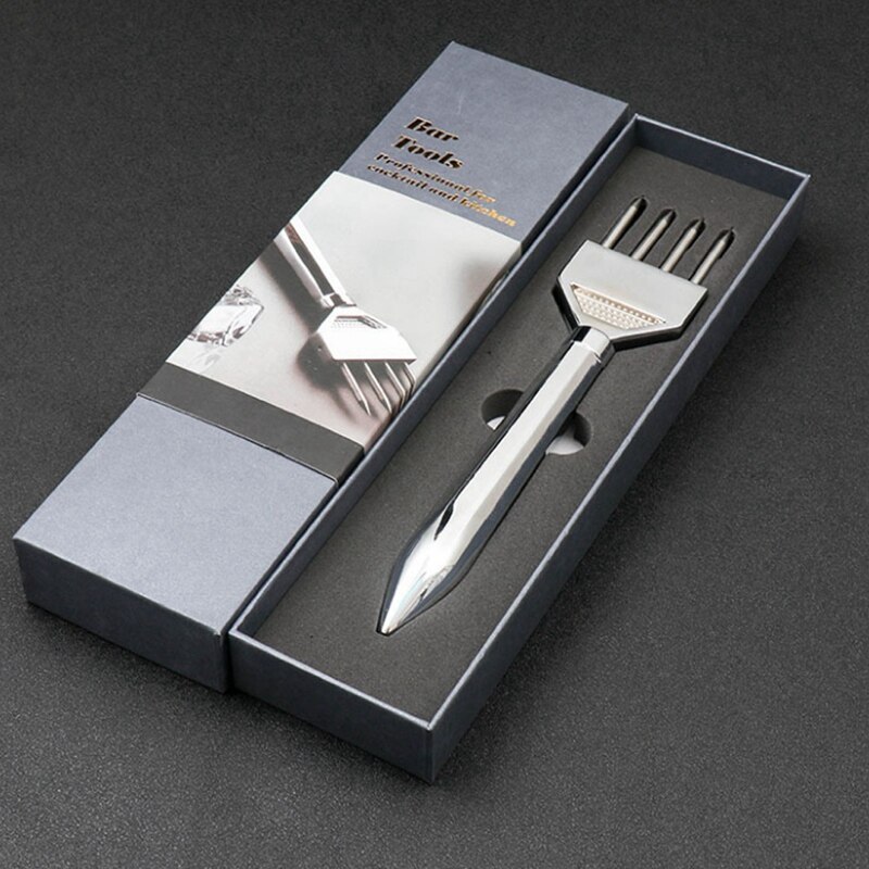 304 Roestvrij Staal Ijs Kegel Barman Ijs Breaking Tool Whisky Ijshockey Quadruple Bar Ice Cutter
