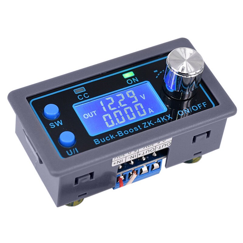 ZK-4KX Cnc Dc Dc Buck Boost Converter Cc Cv 0.5-30V 4A Power Module Verstelbare Gestabiliseerde Voeding voor Solar Batterij Opladen