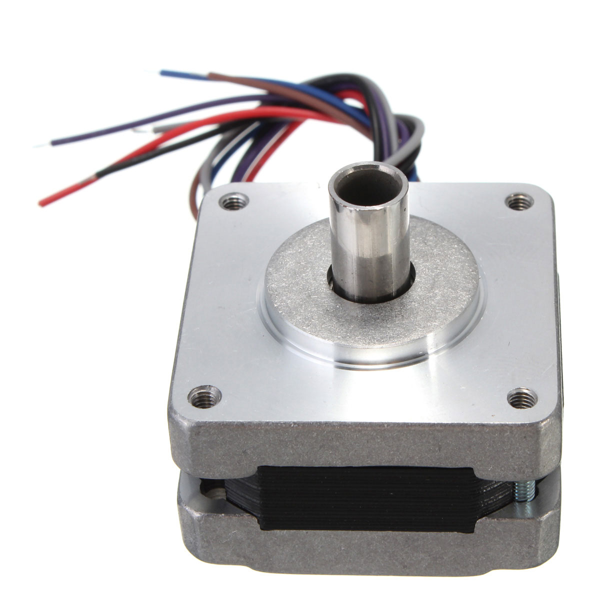 39MM Hollow Shaft Hybrid Stepper Motor 4 Phase 5 Wire Square 1.8 Degrees Stepper Motor