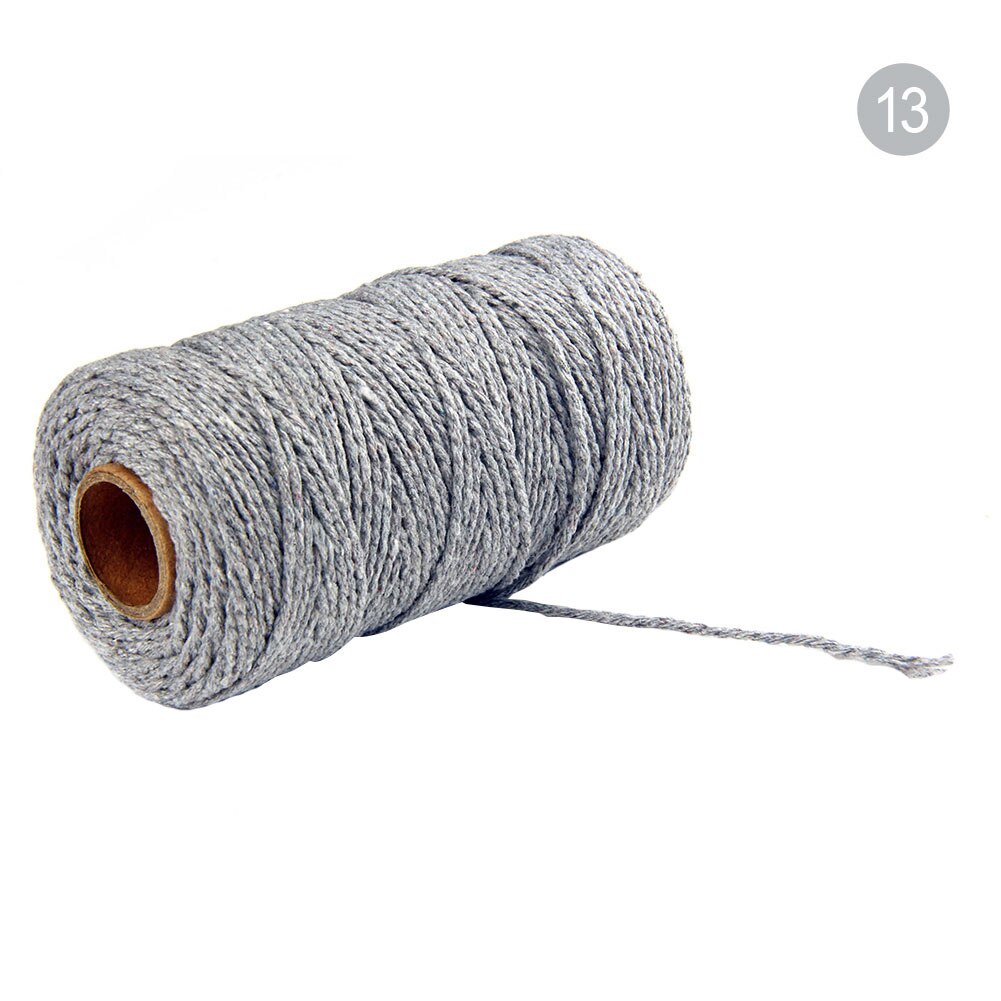 Cordon de ficelle en macramé coton naturel | Cordon en corde naturelle de coton 2MM/100M, décoration artisanale, cordon de ficelle en coton de boulanger suspendu à la main: 13