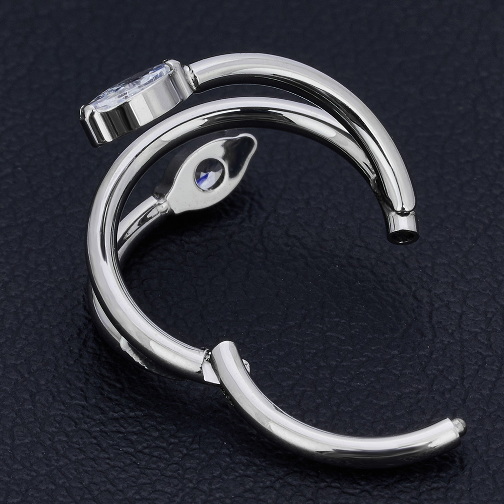 1/10  g23 titan piercing näsring örhängen piercing kroppssmycken zirkon labret öra tragus brosk