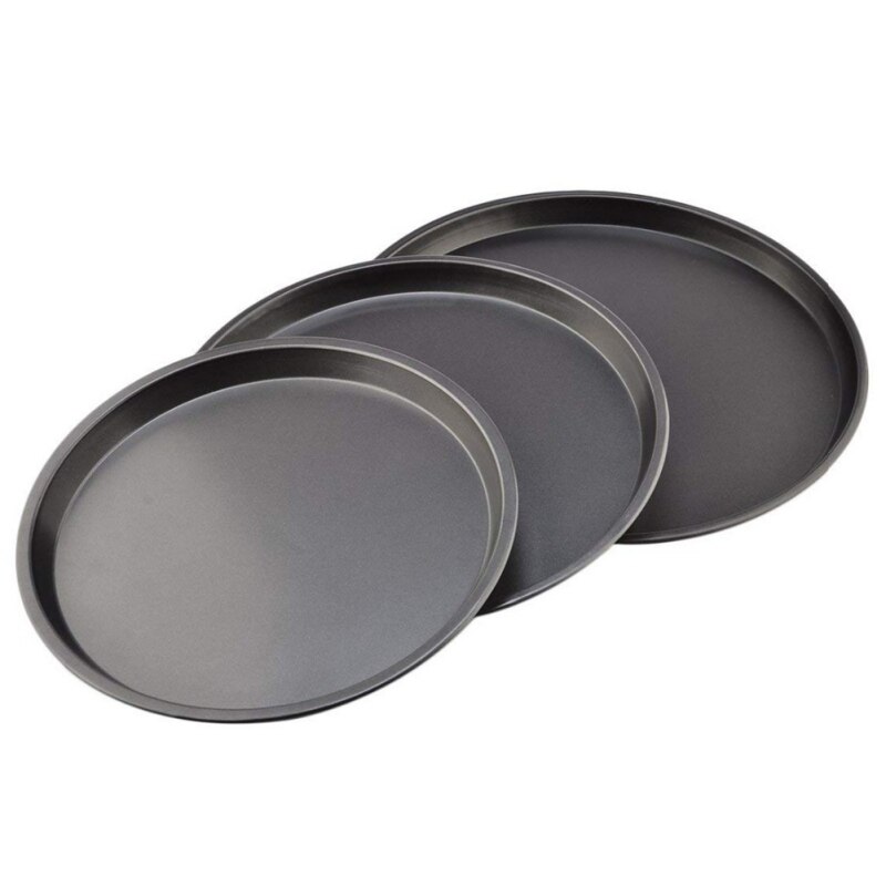 Non-stick Pizza Pan Bakvormen Carbon Staal Pizza Plaat Ronde Diepe Schotel Pizza Pan Tray Mold Mould Bakken