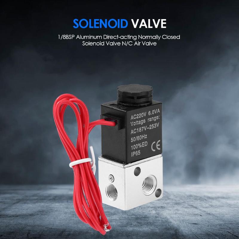 1/8BSP 3 Way Normally Solenoid Closed Fast Response Electric Switch Water Valve Control Appropriate Flow and Direction
