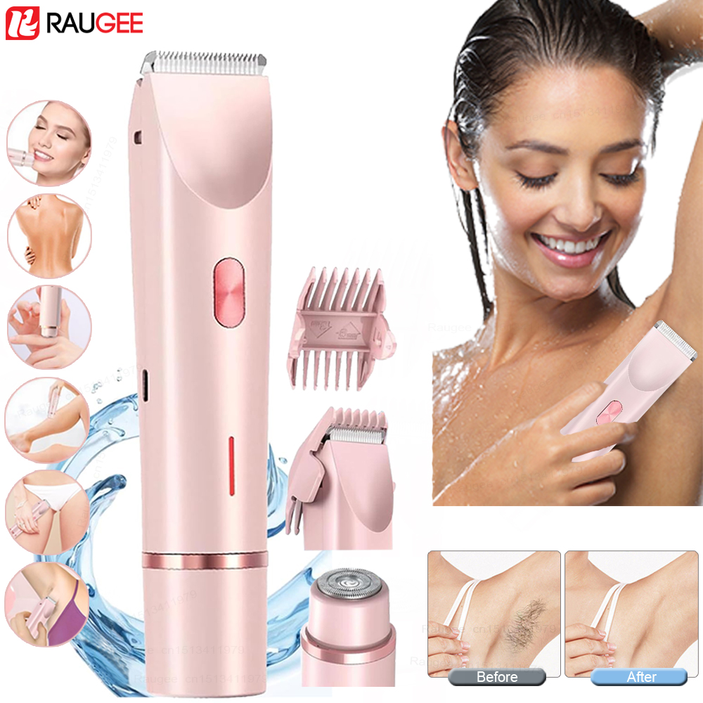 Rasoir électrique femme rasoir indolore femmes moustache épilateur Bikini jambe corps tondeuse pour femmes épilateur Facial épilateur