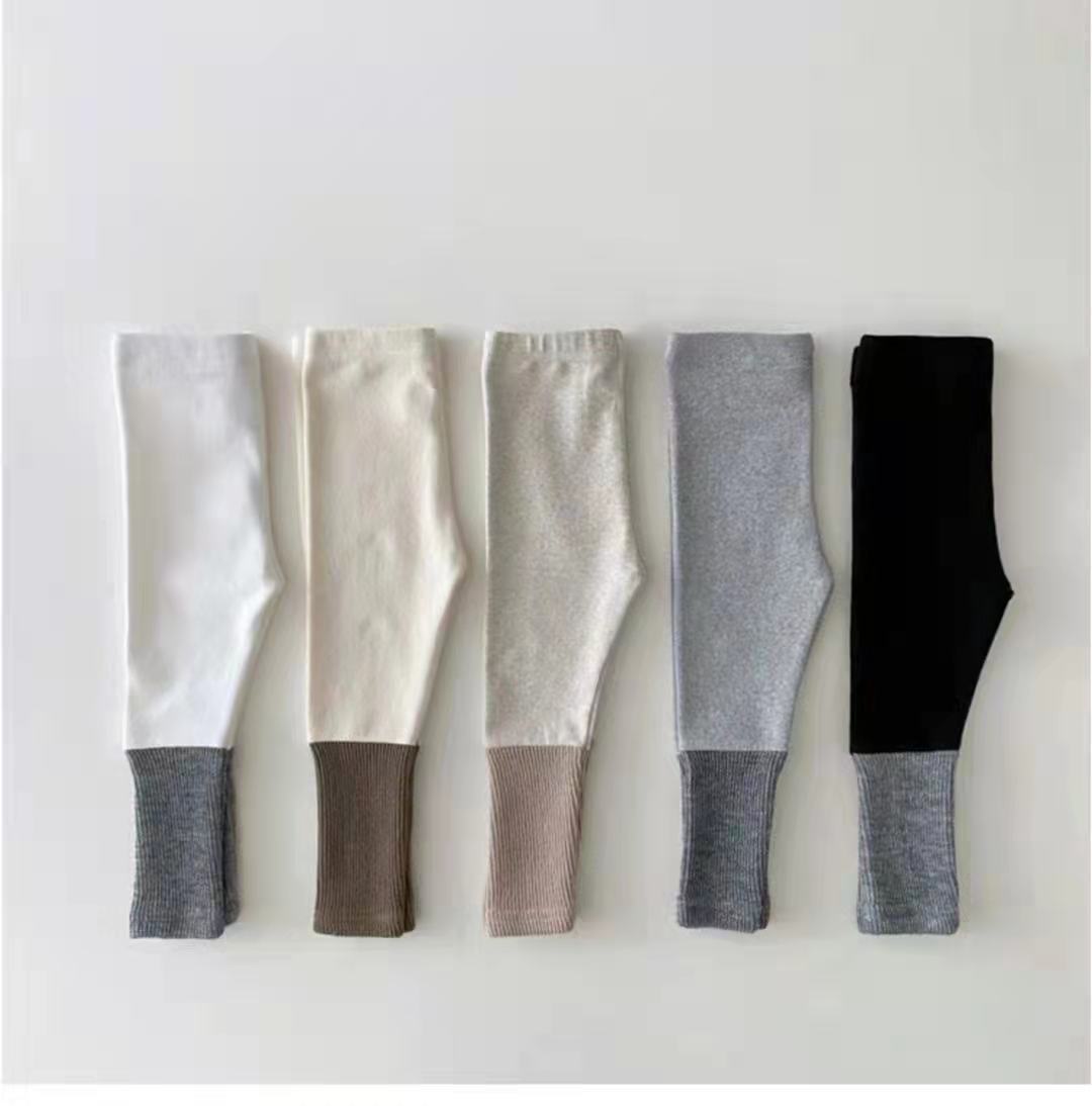 Leggings en velours épais pour bébé fille, vêtements d'automne pour enfant, pantalon en peluche
