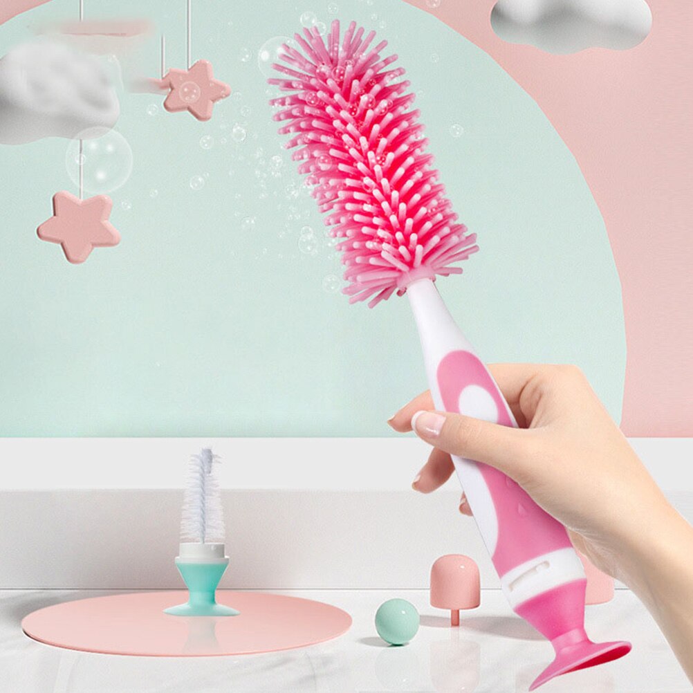 1pc spazzola per biberon senza spazzola BPA in piedi con Base a ventosa