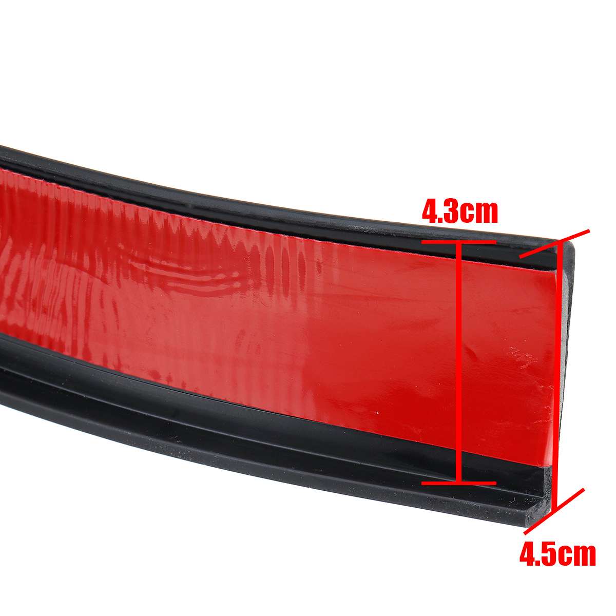 Par Universal de guardabarros de goma de 1,5 M x 4,5 CM molduras de protección de arco de rueda para la mayoría de los coches camiones SUV moldura decorativa para coche