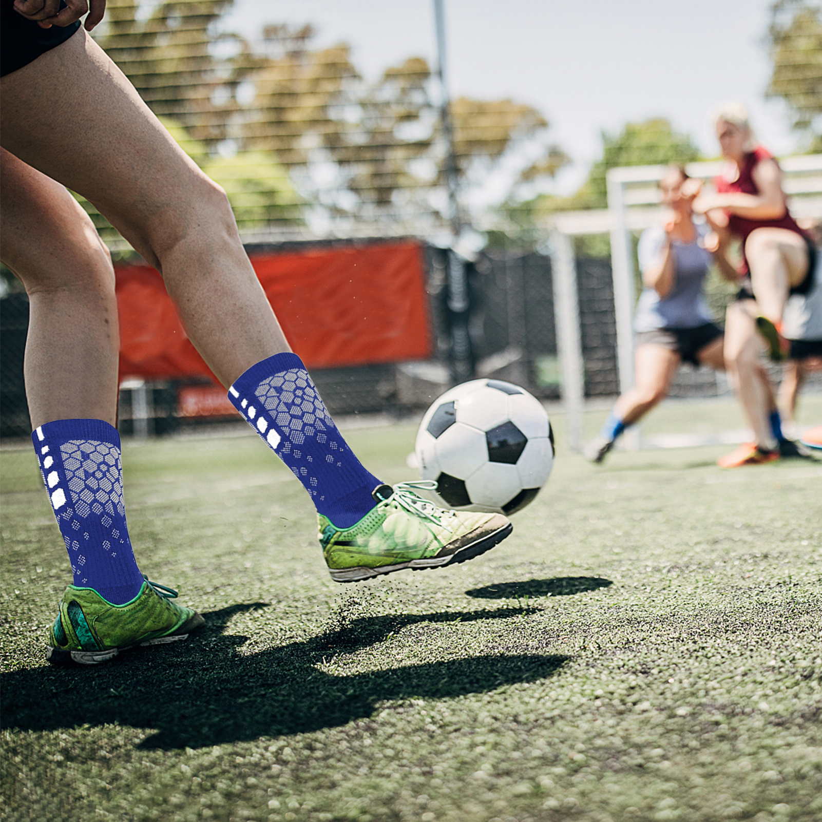 Calzini da calcio antiscivolo per uomo e donna Calzini sportivi traspiranti con pinze per palestra di calcio yoga